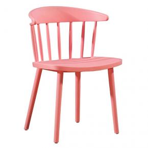 Windsor Dining Chair Pink PP Kitchen Cafe Comfortable