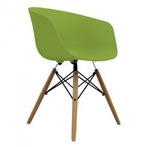 Vogue Armchair Natural Legs Green