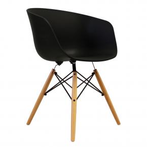 Vogue Armchair Natural Legs Black