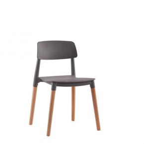 Polypropylene chair gray kitchen bistro cafe dining restaurant 